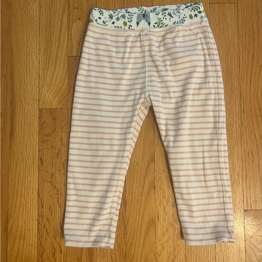 Mini Boden Cream pants with Animal and Nature Print - Picture 3 of 3